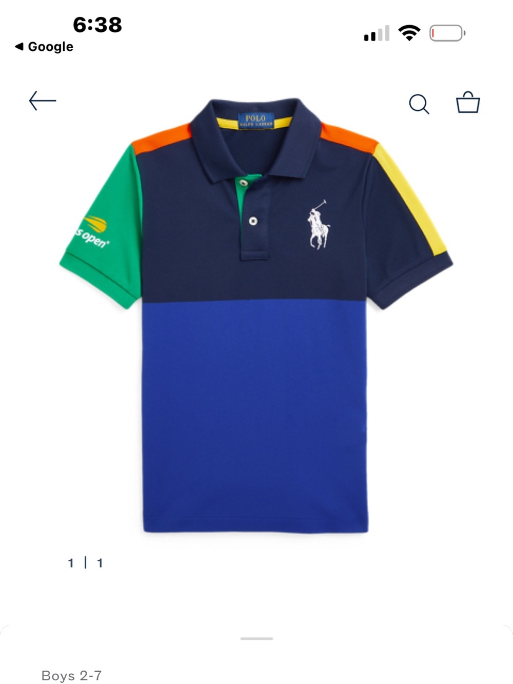US Open Ball Crew Performance Polo Shirt
